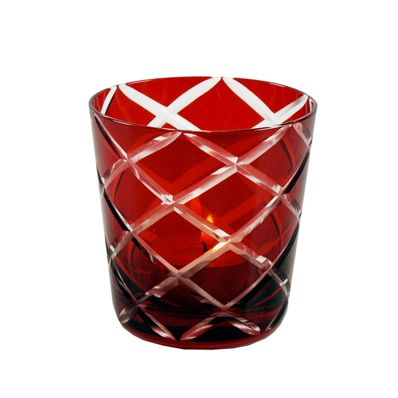 rotes Wasserglas