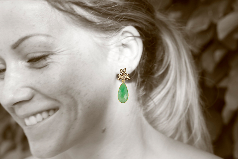 Blüte mit Chrysopras