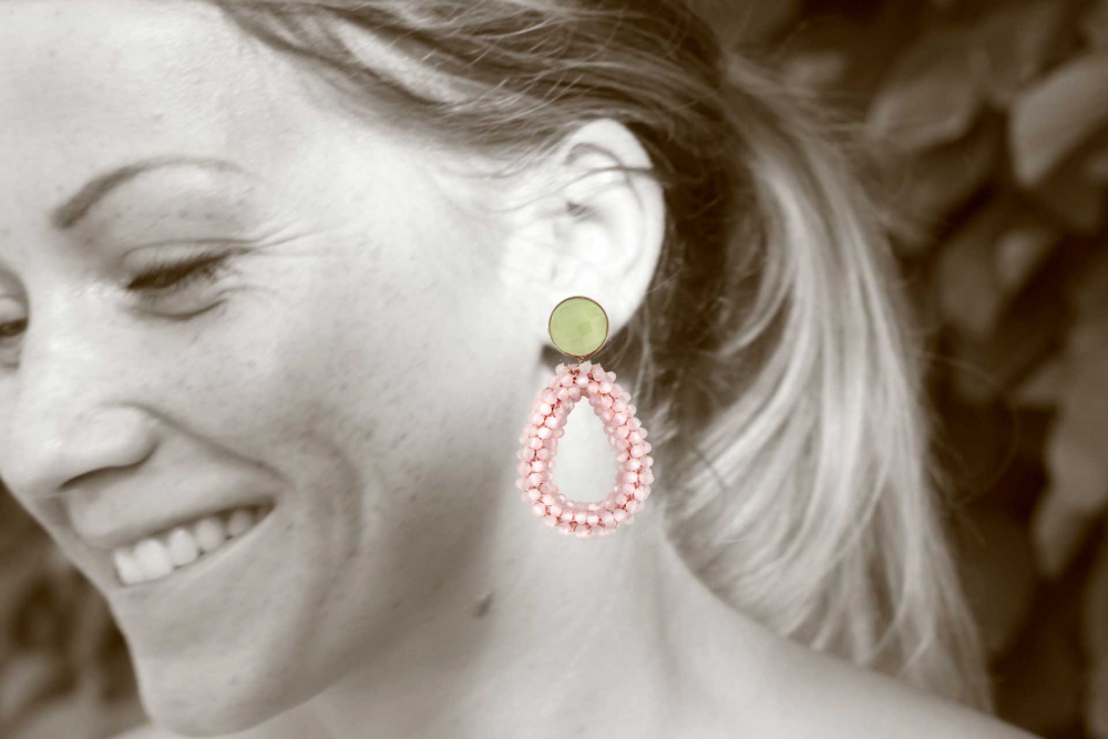 Grün-Rosa glitzernd