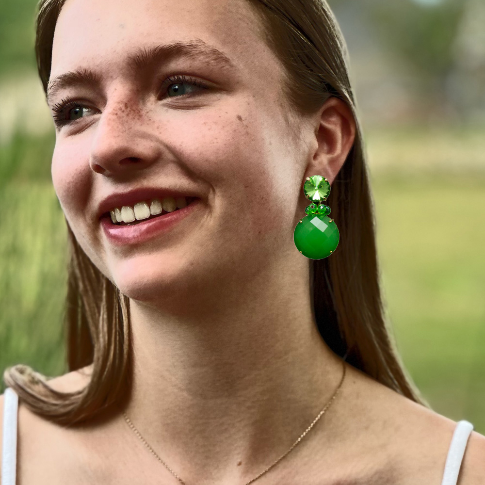 Power - Grüne Ohrringe