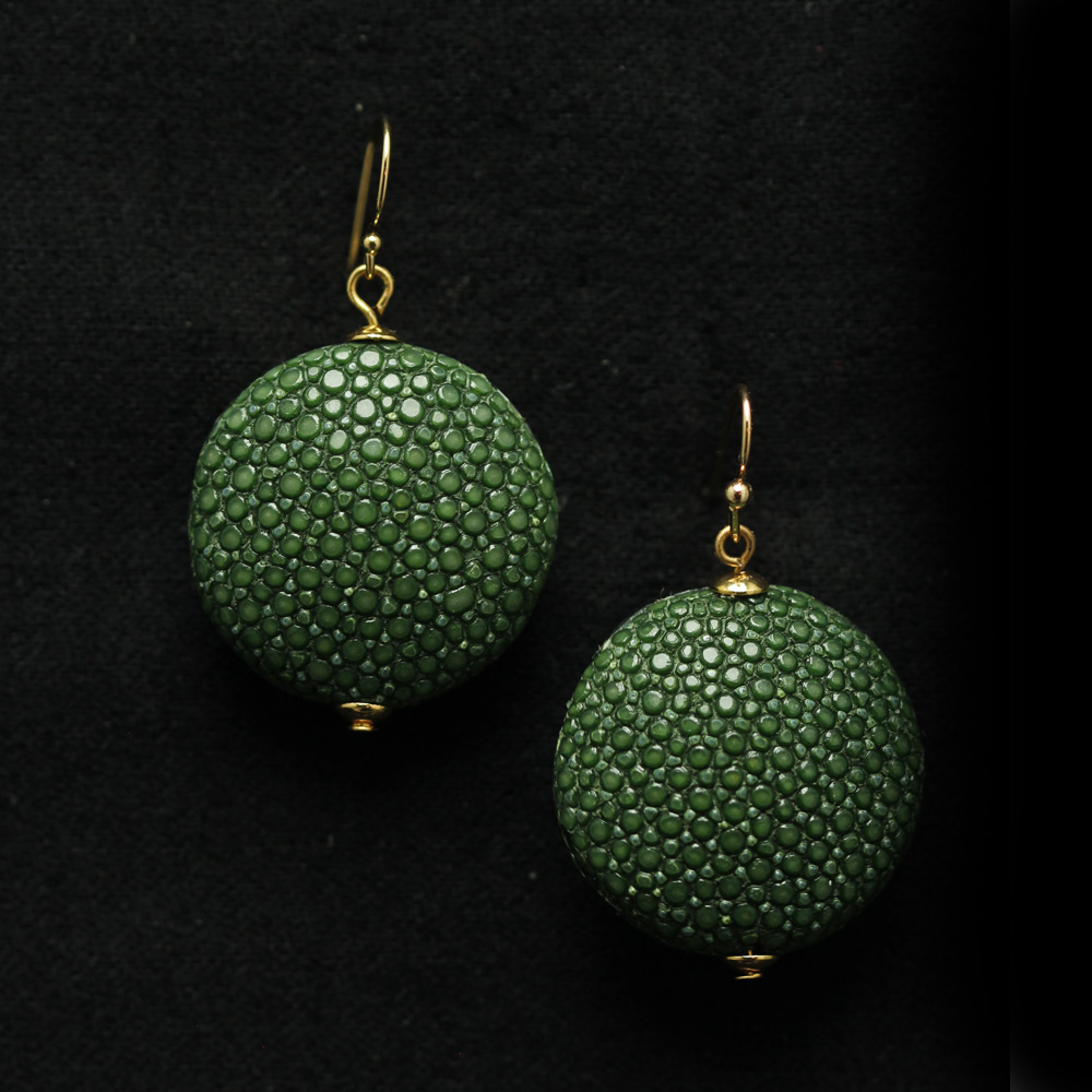 Schlangenleder - Ohrringe