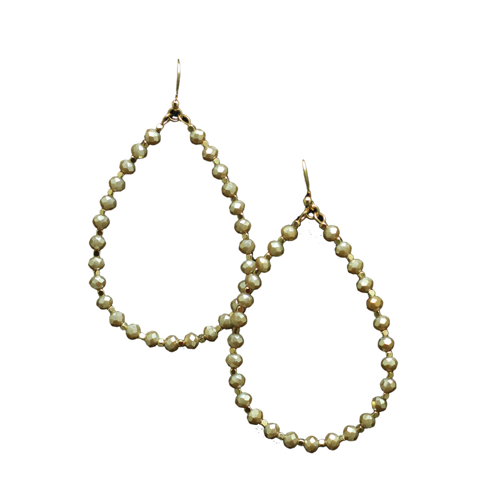 Anmutig schimmernde Tropfen in greige