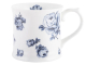 Tasse weiß blau