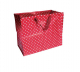 XXL Tasche rot mit weißen Punkten