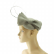 Fascinator - graue Schleife