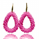 Glitzerohrring - pink