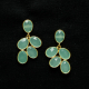Elegante Ohrringe aus Aqua Chalcedony
