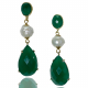 Funkelnde Tropfen-Ohrringe mit Süßwasserperle
