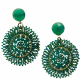 Opulente Ohrringe – Ein Blickfang in Grün