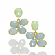 Elegante Ohrringe mit Aqua Chalcedon und hellgrünem Quarz – Ein Hauch von Raffinesse