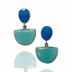 Romantische Eleganz: Ohrringe mit Blue und Aqua Chalcedon