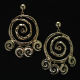 Goldene Spiral-Ohrringe aus Messing – Eine Reise in die endlose Eleganz