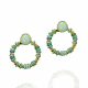 Frische Jade trifft auf goldenes Strahlen: Einzigartige Ohrringe aus Messing und Jade