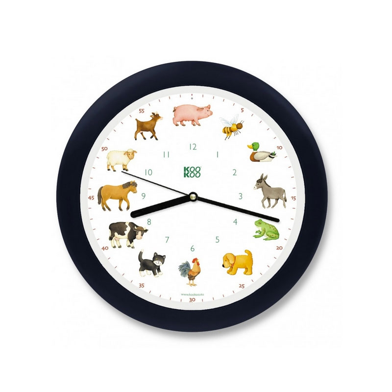KOOKOO KidsWorld, Wanduhr mit echten Tierstimmen