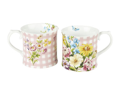 Becher - English Garden - pink