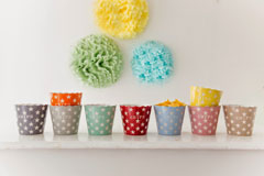 Schüssel für Chips - in orange