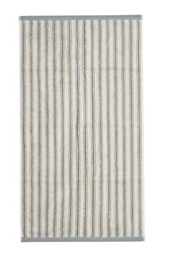 Duschtuch mit grauen Streifen