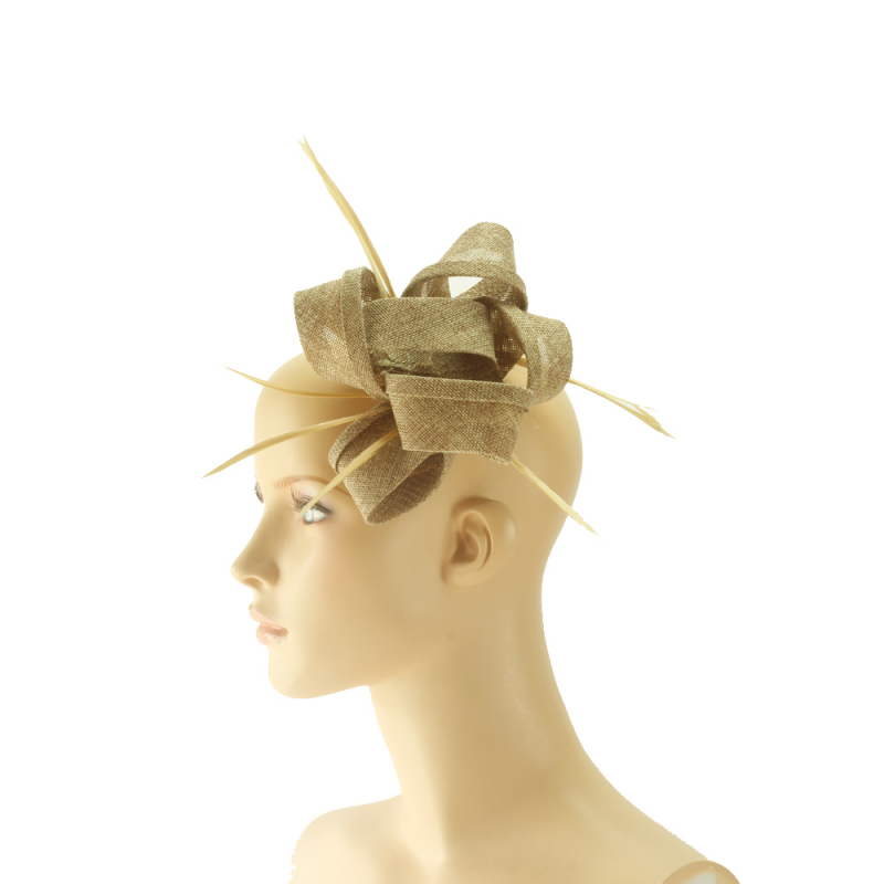 Fascinator - Knoten - Weizen