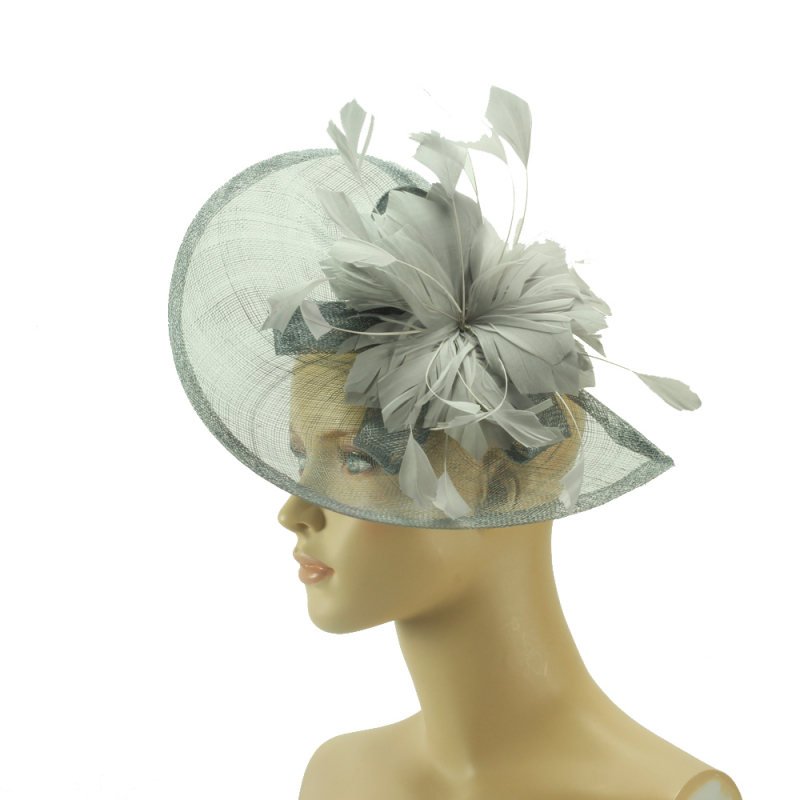 Fascinator - graue Eleganz