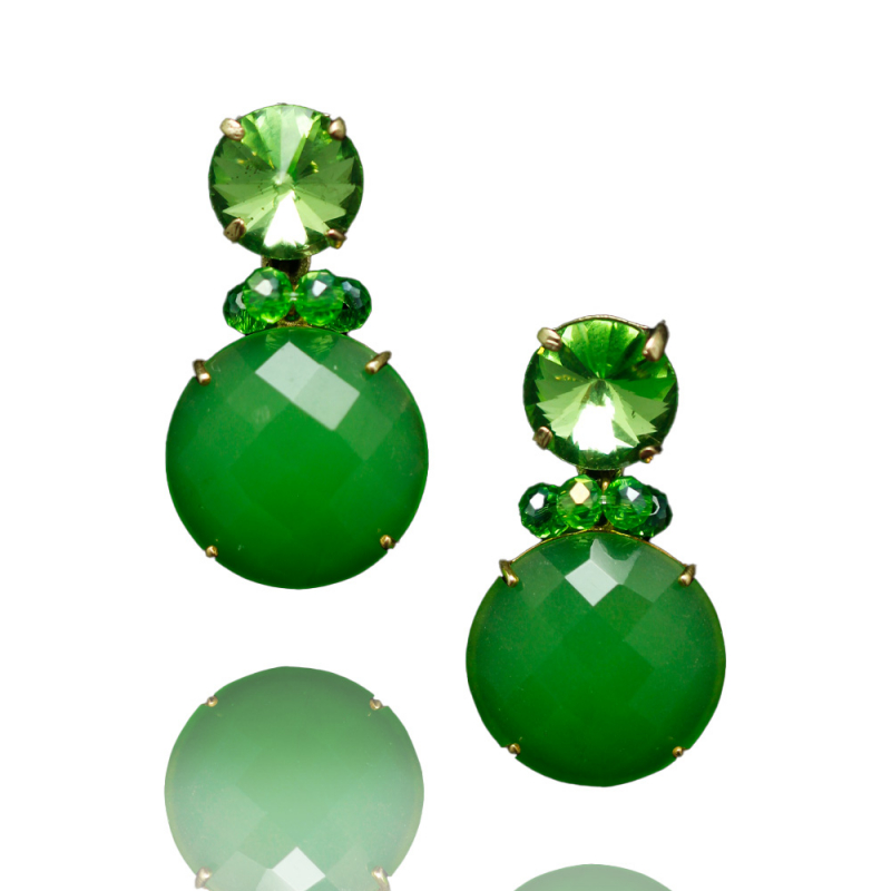 Power - Grüne Ohrringe