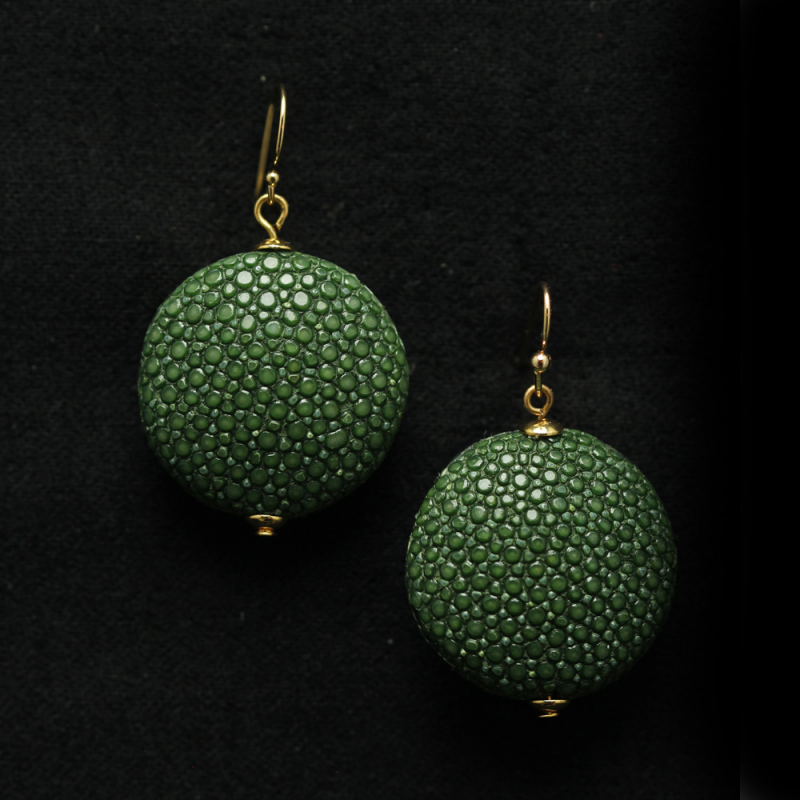 Schlangenleder - Ohrringe