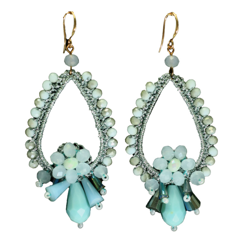 Blütenzauber – Tropfen-Ohrringe