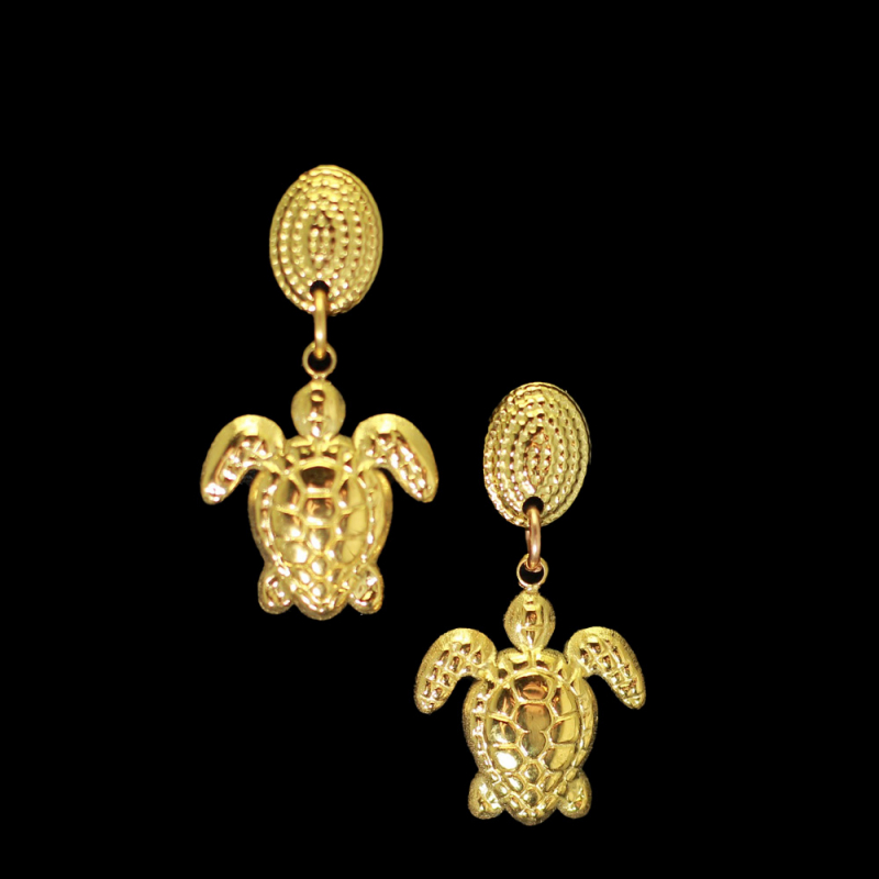 Goldene Schildkröten-Ohrringe – Ein Symbol der Weisheit und Beständigkeit