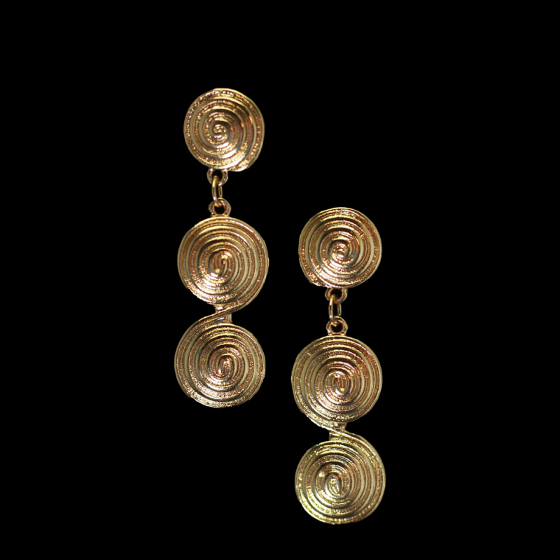 Spiralförmige Messing-Ohrringe – Eine Ode an endlose Schönheit und Eleganz