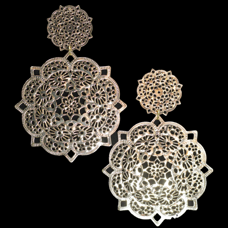 Filigrane Mandala-Ohrringe aus Messing – Eine Hommage an zeitlose Eleganz und Handwerkskunst