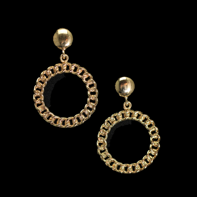 Klassische Kreolen-Ohrringe aus Messing – Zeitlose Eleganz in ihrer reinsten Form
